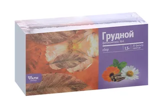 Грудной фитокомплекс №4 1,5 гр 20 шт сбор растительный-сырье измельченное