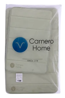 Набор ковриков Carnero Home для ванной и туалета 2 шт (светло-зеленый)