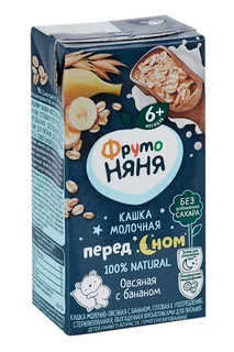 Кашка Фрутоняня овсяная молоко / банан 0,2 л жидкая