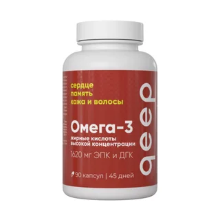 Омега-3 жирные кислоты высокой концентрации Qeep, 90 шт, капсулы