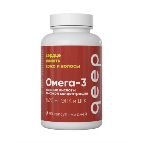 Омега-3 жирные кислоты высокой концентрации Qeep, 90 шт, капсулы