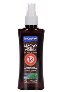 Масло Биокрим солнцезащитное SPF15 150 мл