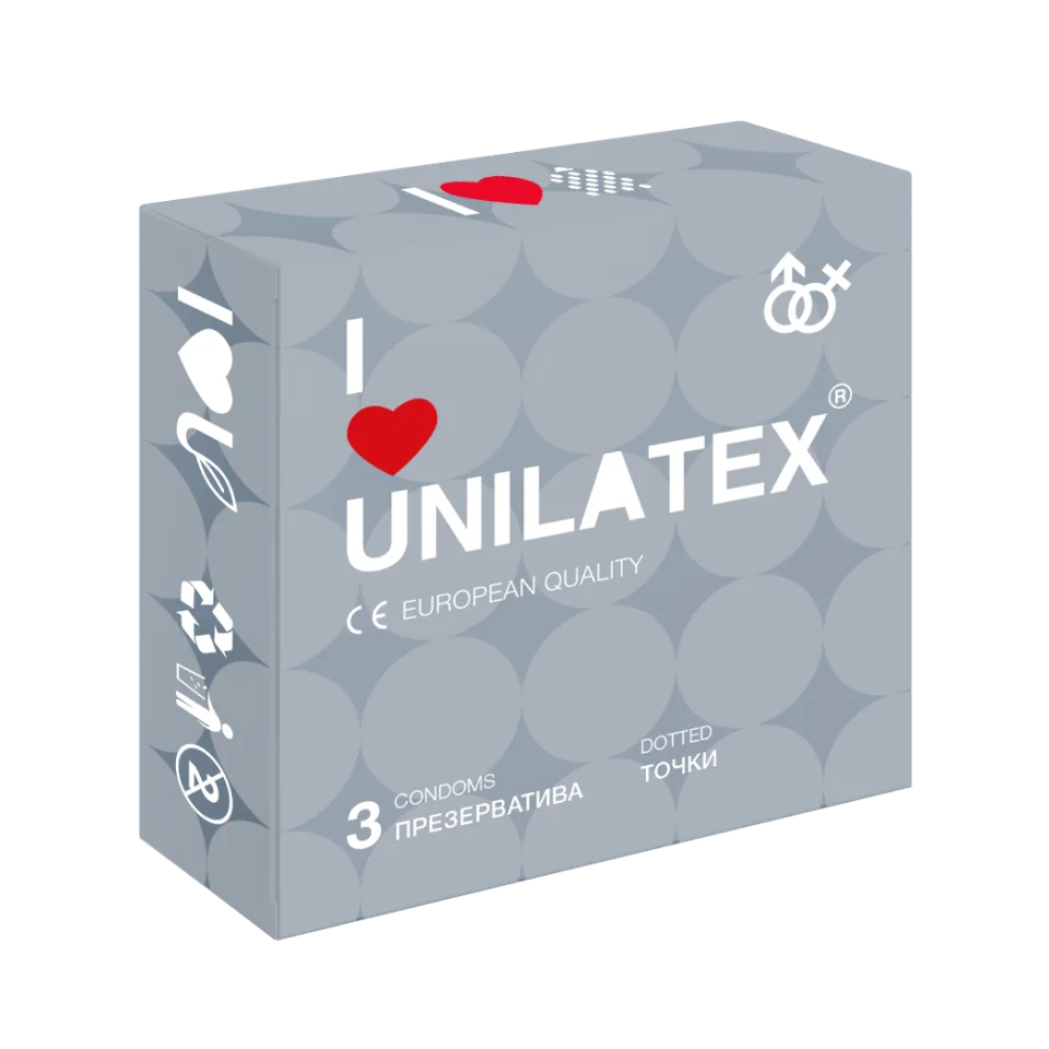 Презервативы Unilatex Dotted 3 шт