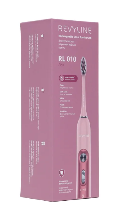 Зубная щетка Revyline RL 010 электрическая звуковая розовая