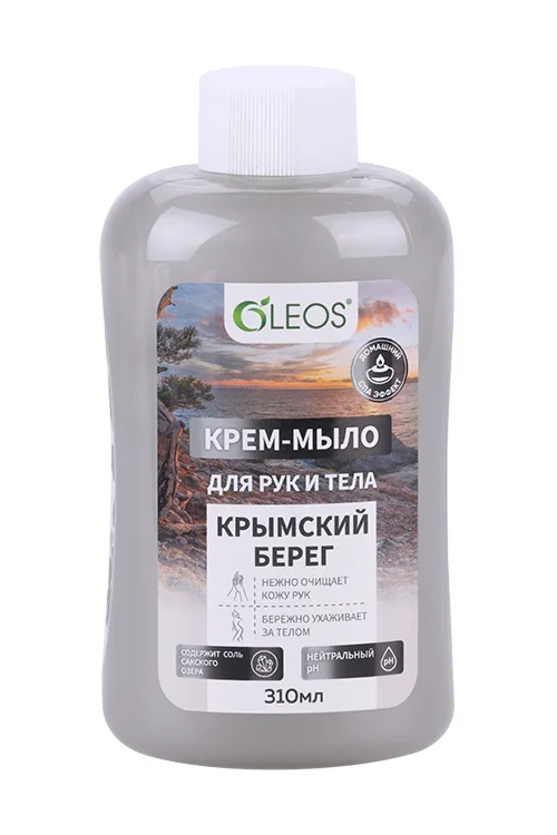 Крем-мыло Oleos для рук и тела Крымский берег 310 мл