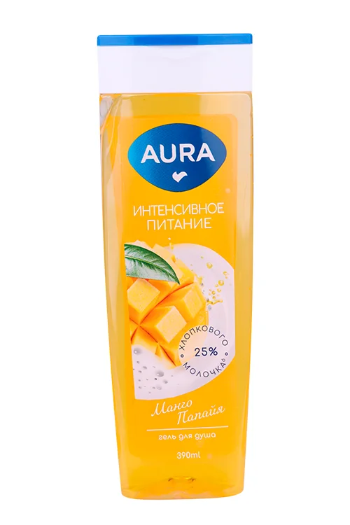Гель для душа Aura Манго / папайя 390 мл