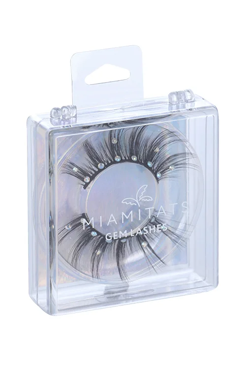 Ресницы накладные Miamitats многоразовые с кристаллами GEM Lashes (3194)