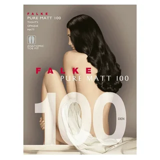 Фальке Пюр Мэт Колготки 100Den раствор 1 Черный