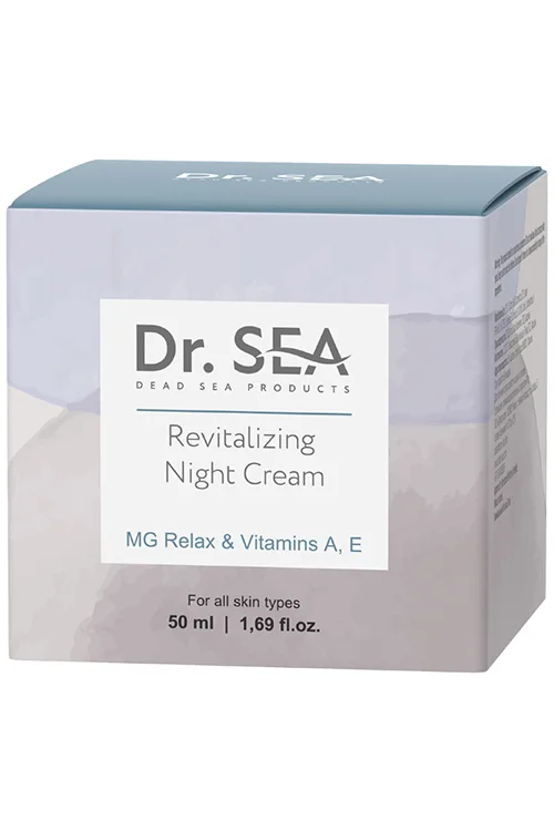 Крем для лица Dr. Sea ночной восстанавливающий с комплексом MG Relax и витаминами A E 50 мл