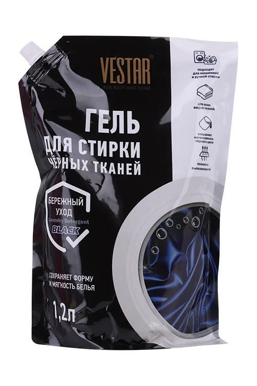 Гель для стирки Vestar для черных тканей 1,2 л, дой-пак