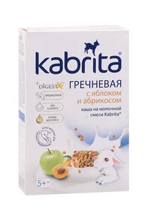 Каша Kabrita гречневая на козьем молочке яблоко / абрикос, 180 г