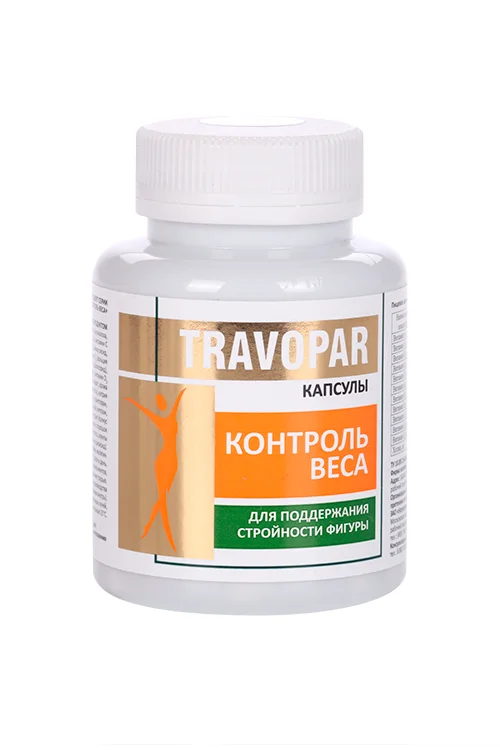 Контроль веса Natural therapy Travopar, 60 шт, капсулы