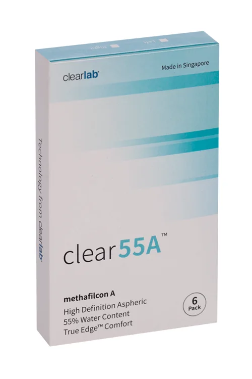 Линзы Clearlab Clear55 А контактные R 8,7 (диоптрия +3,50) 6 шт
