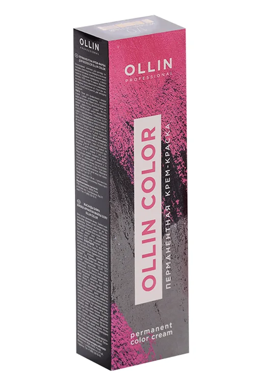 Крем-краска Ollin Professional Color для волос перманент иссиня-черный 1/0 100 мл