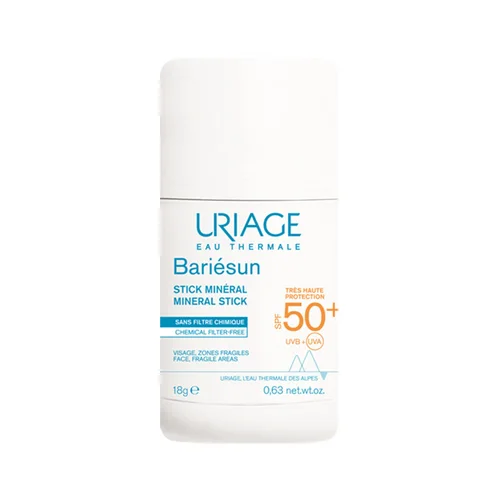 Стик Uriage Барьесан минеральный SPF50+ для уязвимых зон 18 гр