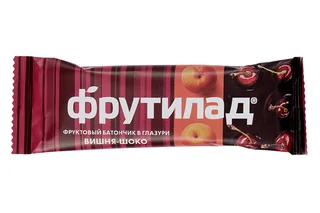 Батончик Фрутилад Фруктовая энергия вишня в шоколаде 40 гр