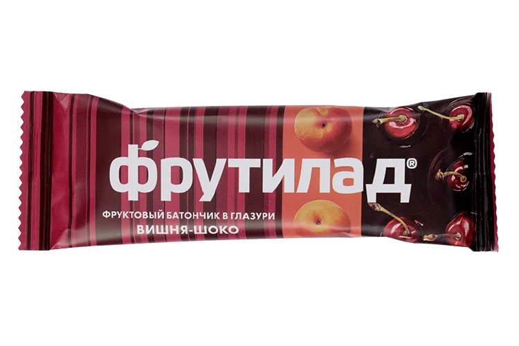 Батончик Фрутилад Фруктовая энергия вишня в шоколаде 40 гр