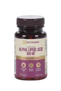 Альфа-липоевая кислота антиоксидант Nutraway anti-age 100 мг 60 шт таблетки БАД