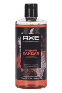 Гель для душа и шампунь AXE Медный сандал мужской 400 мл