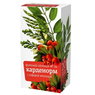 Фиточай Алтай 36 шт Карденорм Софора Японская Ф/П 2 гр 20 шт