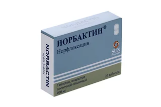 Норбактин 400 мг 20 шт таблетки покрытые пленочной оболочкой