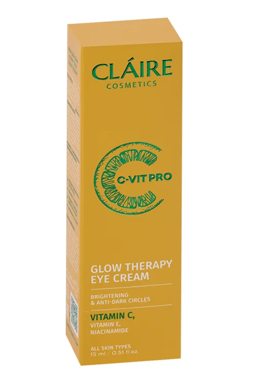 Крем Claire Cosmetics Glow therapy c-vit pro для кожи вокруг глаз 15 мл