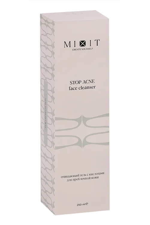 Гель Mixit Stop Acne очищающий с кислотами для проблемной кожи 250 мл
