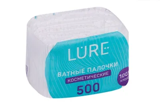 Ватные палочки Lure п/э 500 шт