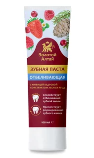 Зубная паста Золотой Алтай отбеливающая 100 мл