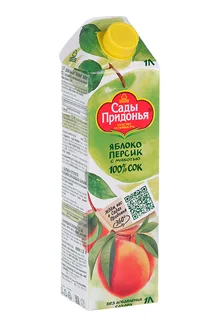 Сок Сады Придонья яблоко / персик 1 л
