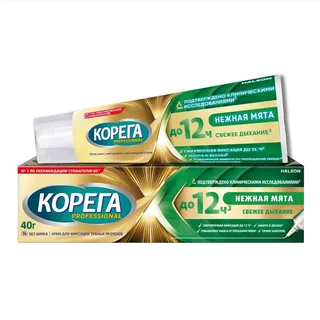 Корега Профешнл Крем для Фиксации Зубных Протезов 40 гр Нежная Мята / Корега Макс. фикс.+Свежесть Крем 40 гр