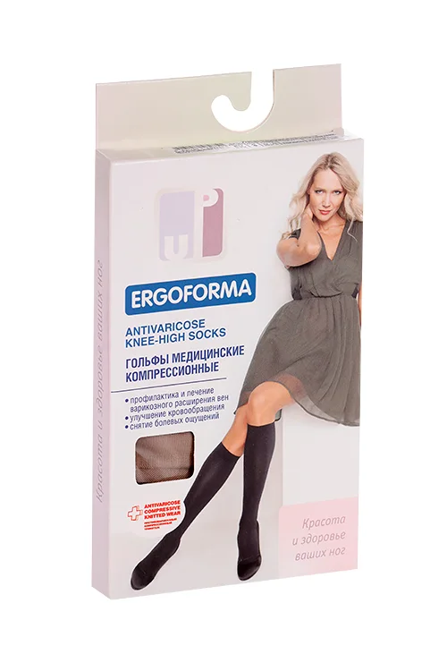 Гольфы Ergoforma 2 класс компр закр носок телесн р 3 (EU 322)