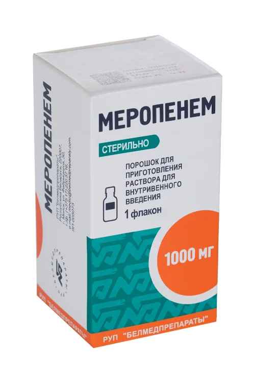 Меропенем порошок 1000 мг