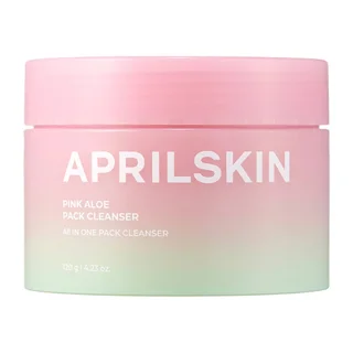 Очищающая маска-пенка для умывания c розовым алоэ Pink Aloe Pack Cleanser, 120 г, Aprilskin