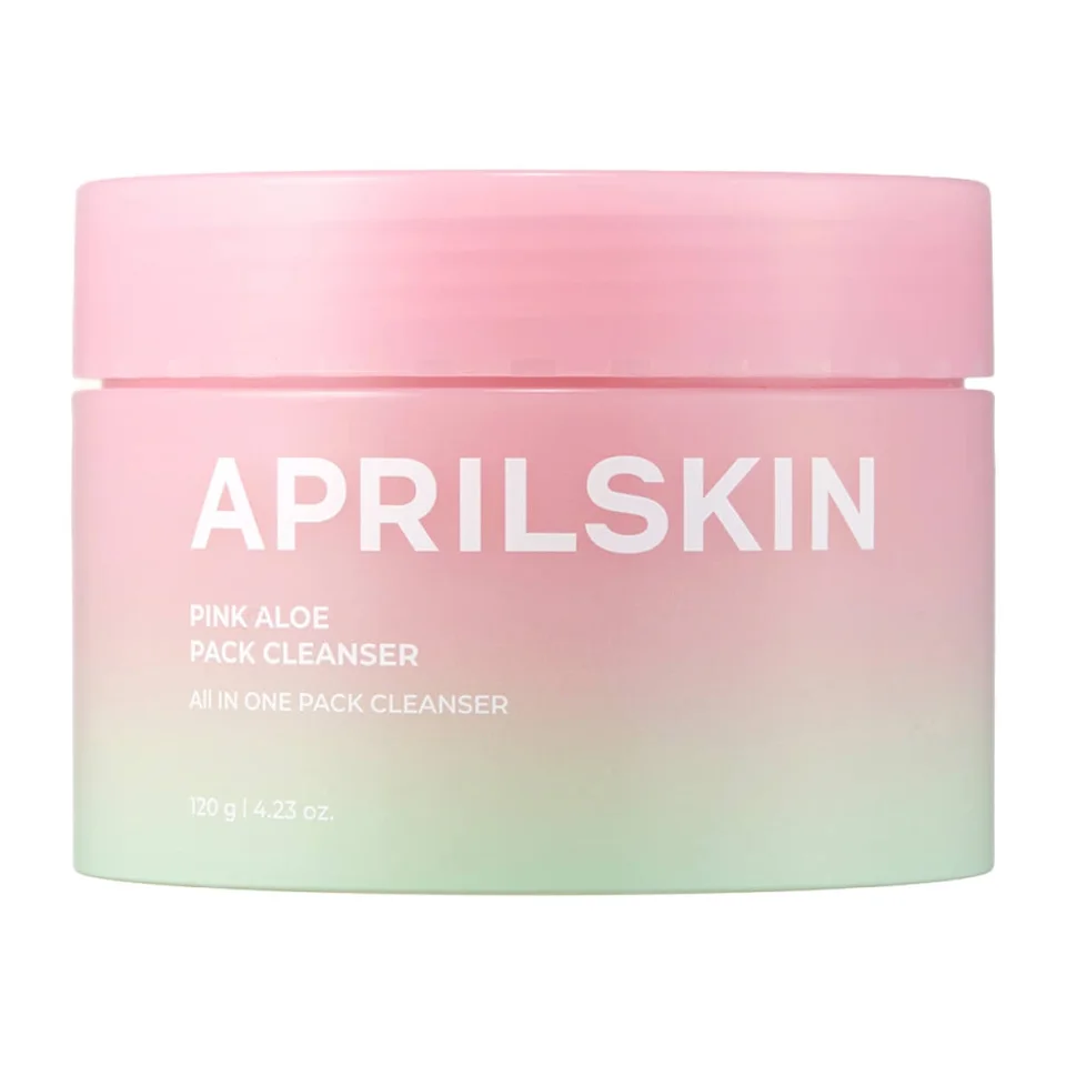 Очищающая маска-пенка для умывания c розовым алоэ Pink Aloe Pack Cleanser, 120 г, Aprilskin