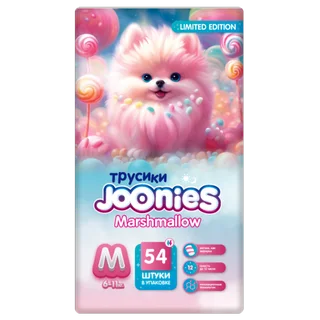 Подгузники-трусики Джунис Marshmallow M (6-11 кг) 54 шт