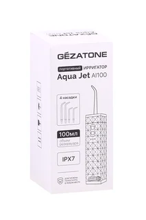 Ирригатор Gezatone Aqua Jet AI100 портативный для полости рта