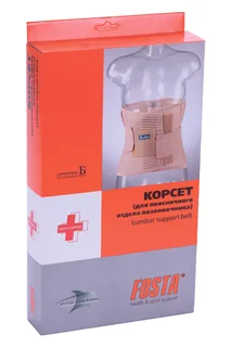 Корсет Fosta поясничный облегченный сетчатый упруг пластины / эластич ленты FS 5506 р M