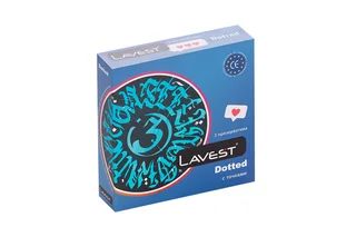 Презервативы Lavest Dotted с точками 3 шт