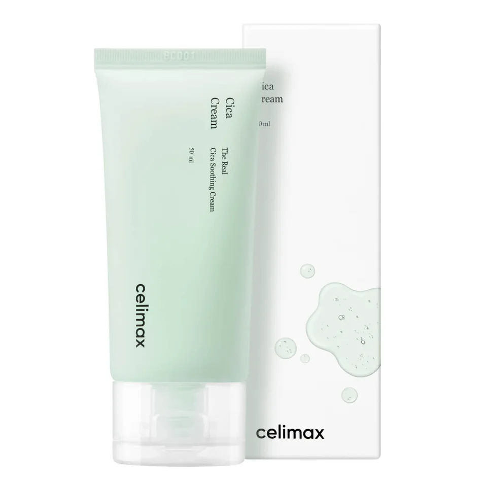 Лёгкий безмасляный крем на основе центеллы The Real Cica Soothing Cream, 50 мл, Celimax