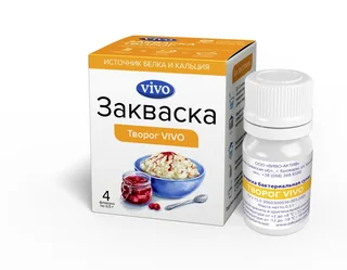 Закваска бактер. Творог Виво 0,5 гр 4 шт