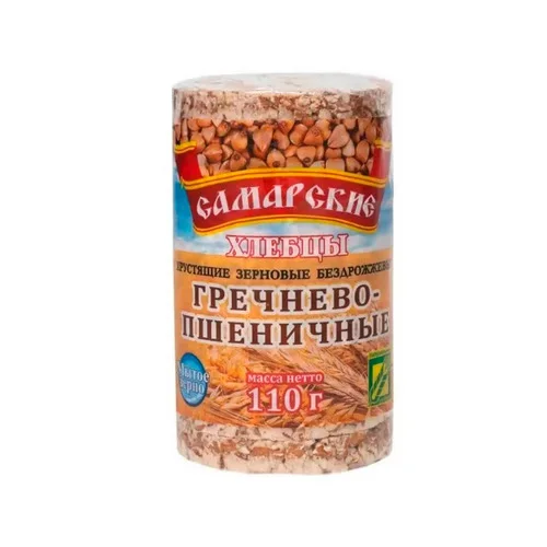 Хлебцы Самарские круглые гречнево-пшеничные 110 гр