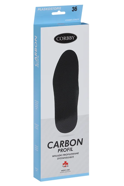 Стельки Corbby Carbon Profile латекс основа мембран ткань жест супинатор р 36