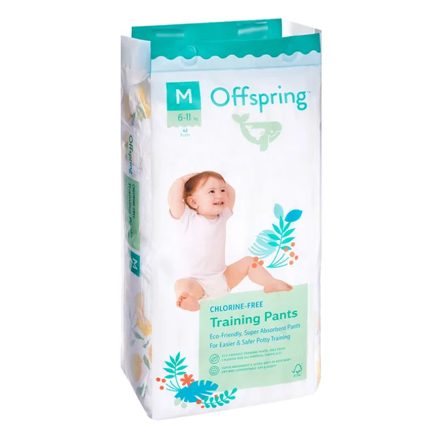 Трусики-подгузники Offspring M (6-11 кг) 42 шт Лимоны