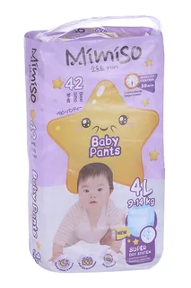 Трусики-подгузники Mimiso одноразовые для детей L (9-14 кг) 42 шт