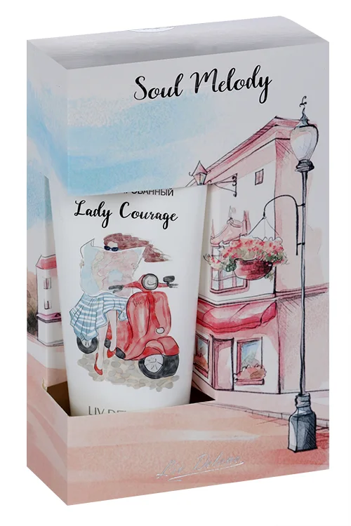 Подарочный набор Lady Courage гель для душа / крем для тела / рук