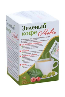 Зеленый кофе 5 гр 14 шт порошок