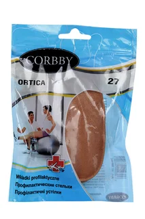 Стельки Корбби кожа+латекс р.27 Ortica пара