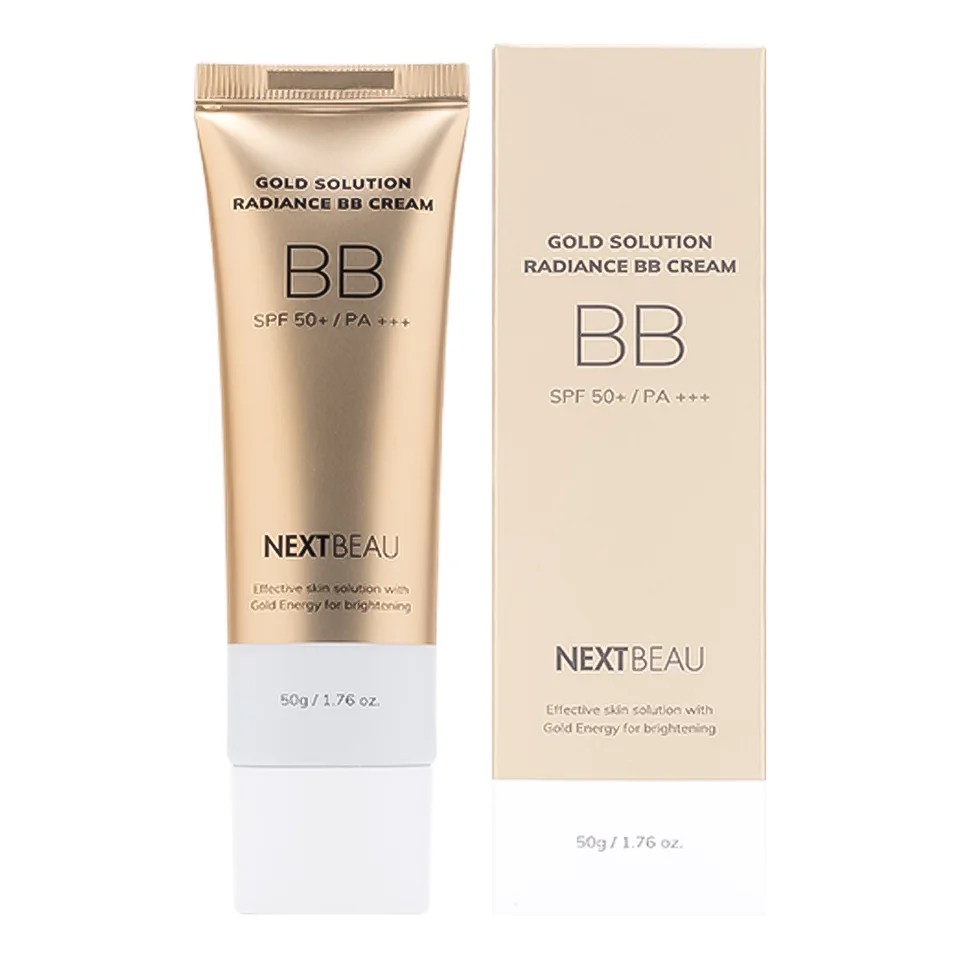 Освежающий BB-крем с золотом 01 Светло-бежевый SPF50+/PA+++ 50 гр Nextbeau