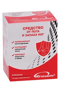 5 Дней средство для ног против пота запаха 2 гр 10 шт